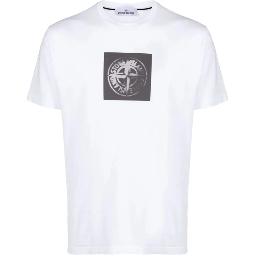 Stone Island T-Shirts witte t-shirt weiß