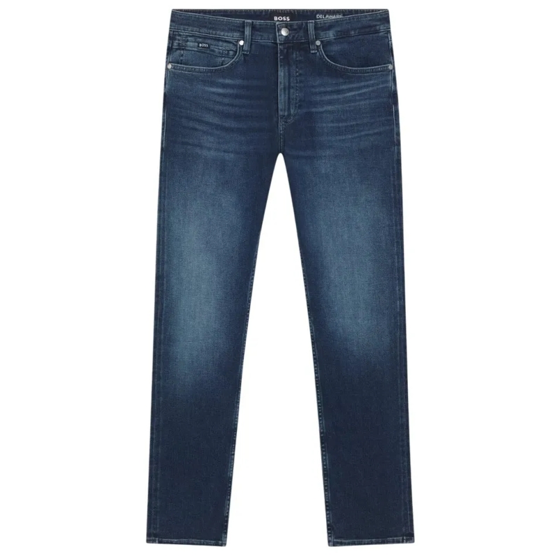 Boss Jeans Slim-Leg Blue Jeans With Five-Pocket Design Green