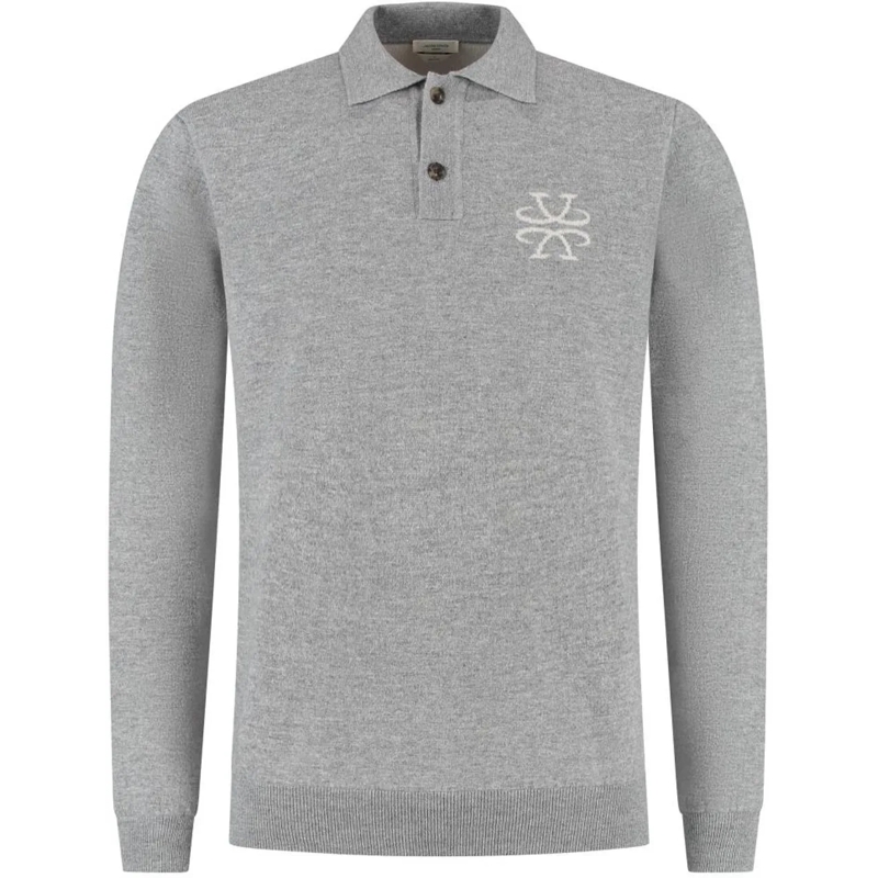 Jacob Cohen  Polo Tubico C/logo Jacquard grau
