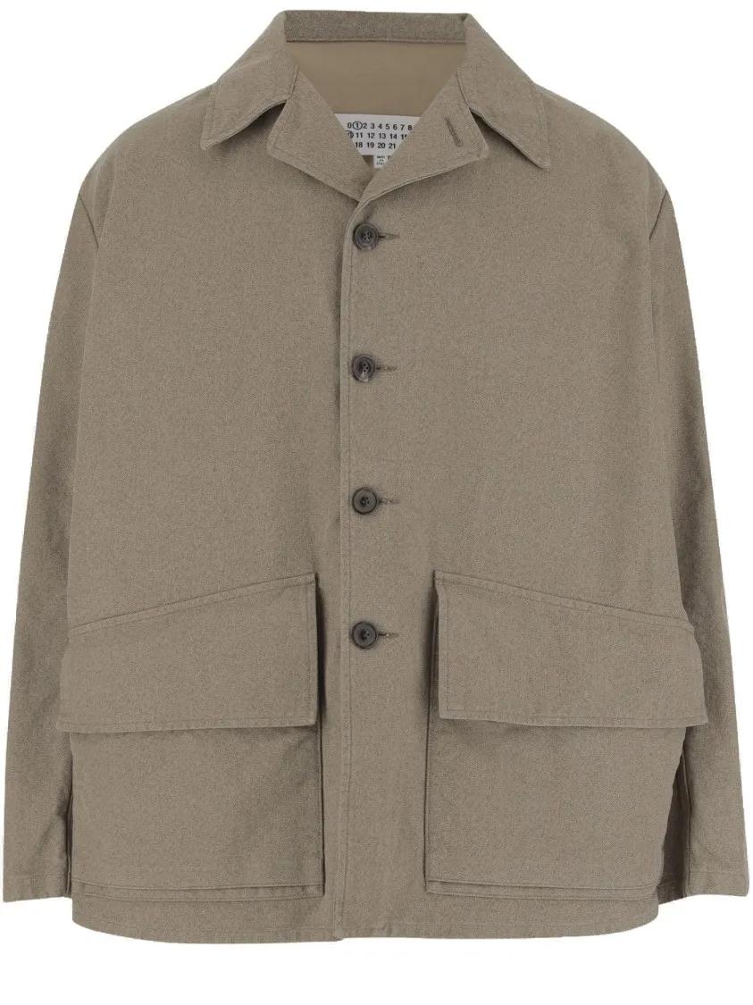 Thumbnail - Maison Margiela - Cotton Jacket - Größe 48 - beige