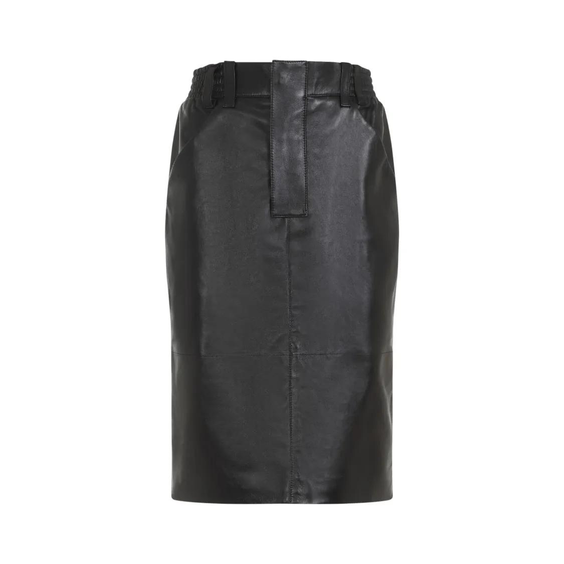 Saint Laurent - Midi Skirt - Größe 36 - schwarz