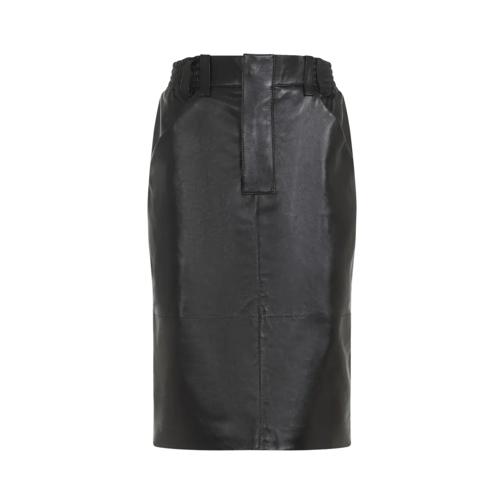 Saint Laurent Midi Skirt Black Midi-Röcke