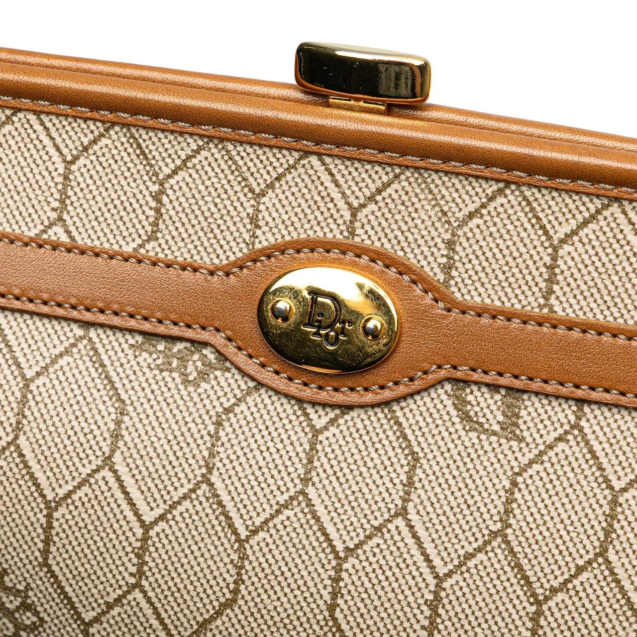 Thumbnail - Christian Dior Clutches - Honeycomb Coated Canvas Clutch - Gr. unisize - in Braun - für Damen