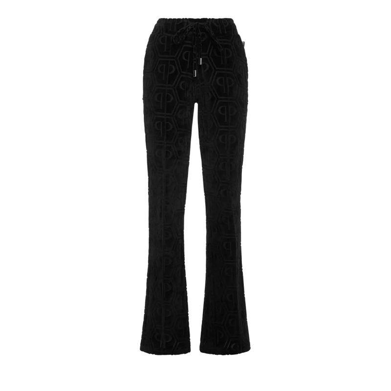 Philipp Plein Jogginghose Jogginghosen Monogram schwarz