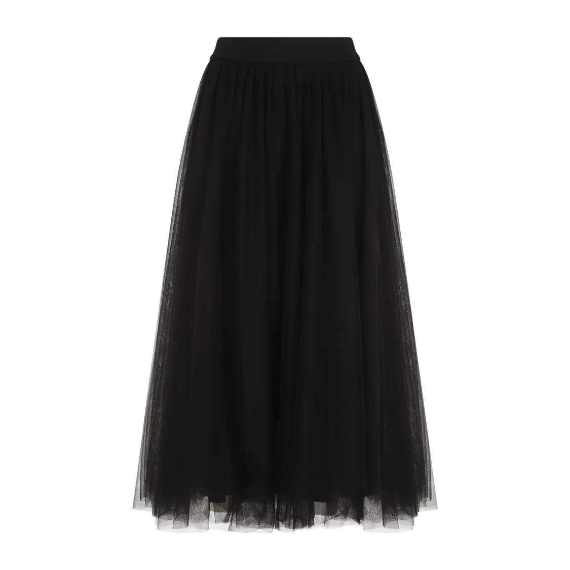 Fabiana Filippi - Black Tulle Skirt - Größe 42 - schwarz