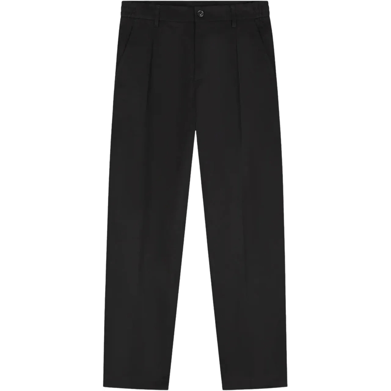 ØLÅF  Olaf Regulart Pleated Pant Pantalons Zwart M230402 schwarz