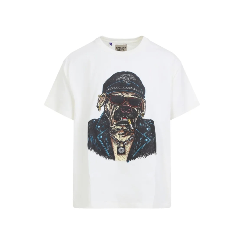 Gallery Dept. T-Shirt Graphic Print Cotton T-Shirt With Relaxed Fit White