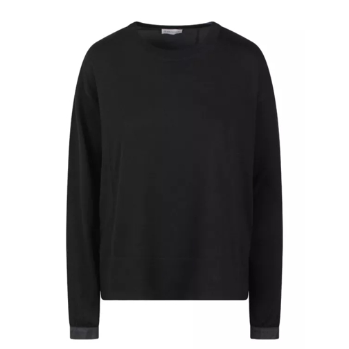 Moncler Cotton Nylon Sweater Black 