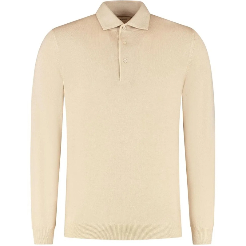 Gran Sasso  Polo L/slv beige