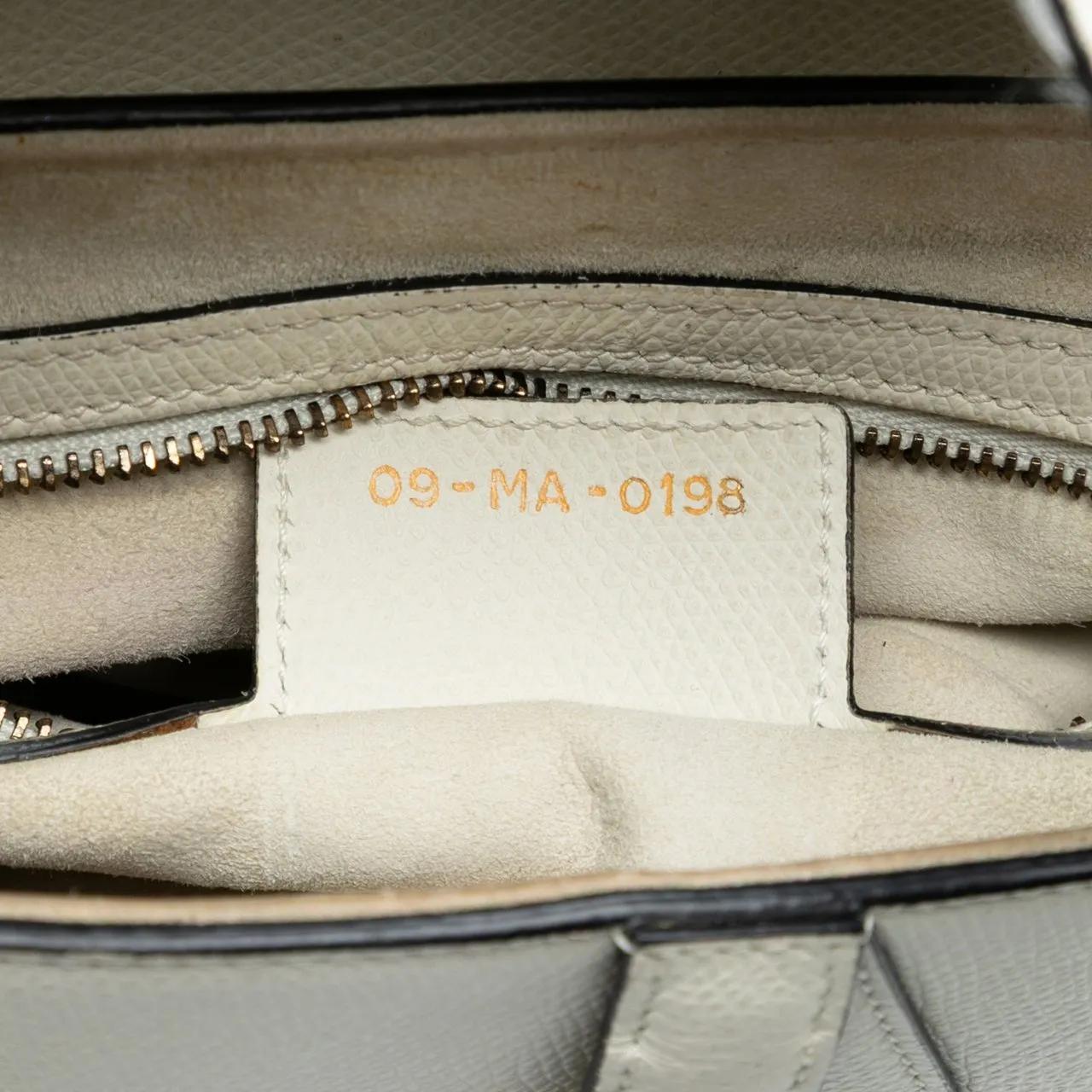 Thumbnail - Christian Dior Hobo Bags - Grained Calfskin Saddle Bag - Gr. unisize - in Weiß - für Damen