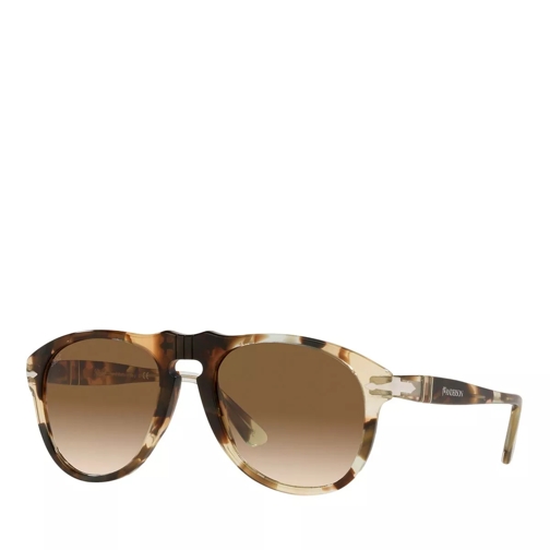 Persol Sunnglasses Man 0PO0649 114751 Brown Spotted Recycled Sonnenbrille