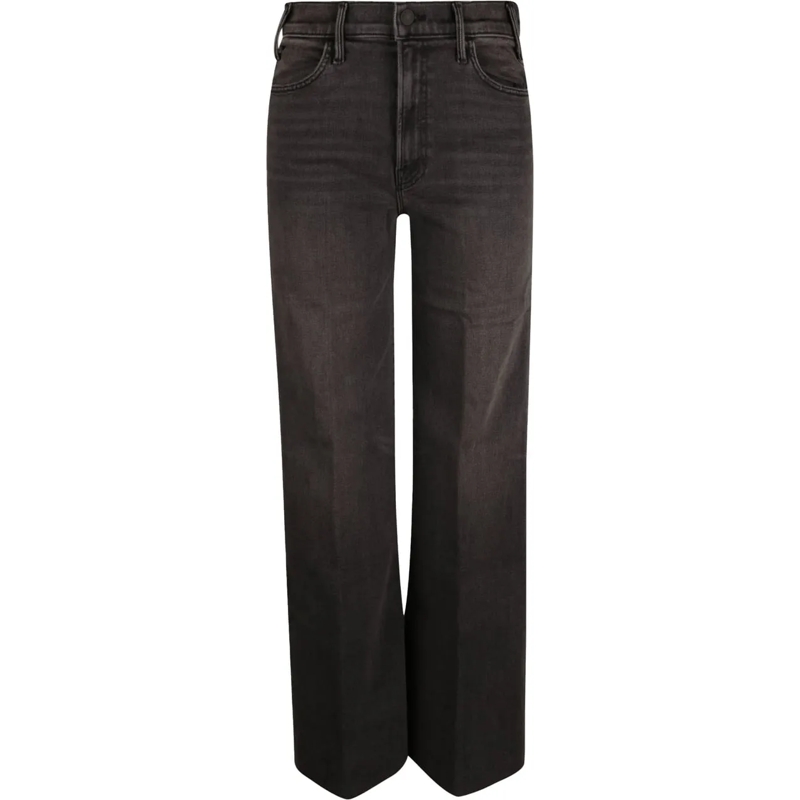 Mother Skinny-Leg-Jeans The Hustler Roller Sneak Fray Jeans Blue blau