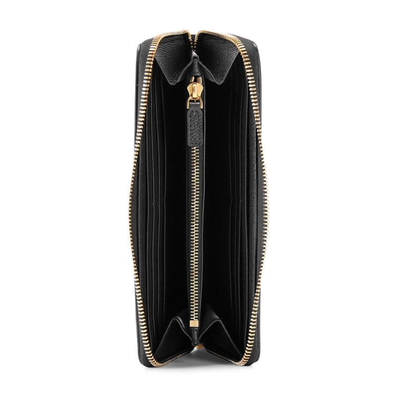 Valentino Garavani Portemonnaie mit Zip-Around-Reißverschluss Portemonnaie aus Kalbsleder braun(Image 7)
