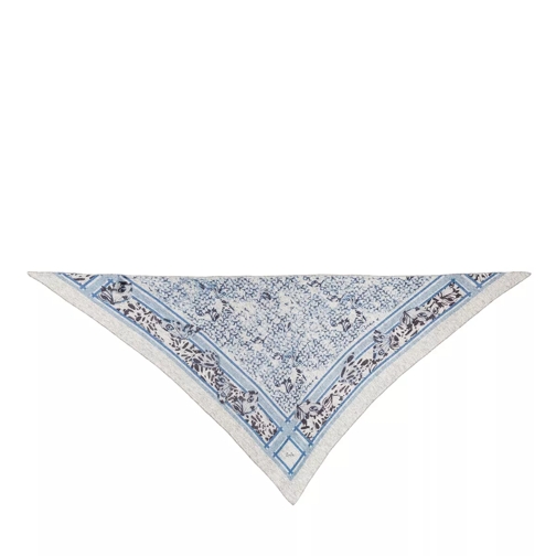 Lala Berlin Triangle Butterfly M Scarf Butterfly Flanella and Blue Sciarpa in cashmere