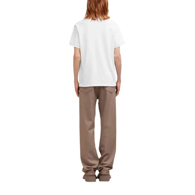 AMI Paris Poloshirt T Shirts & Polo's BFUPL001 760 Weiß(Image 10)