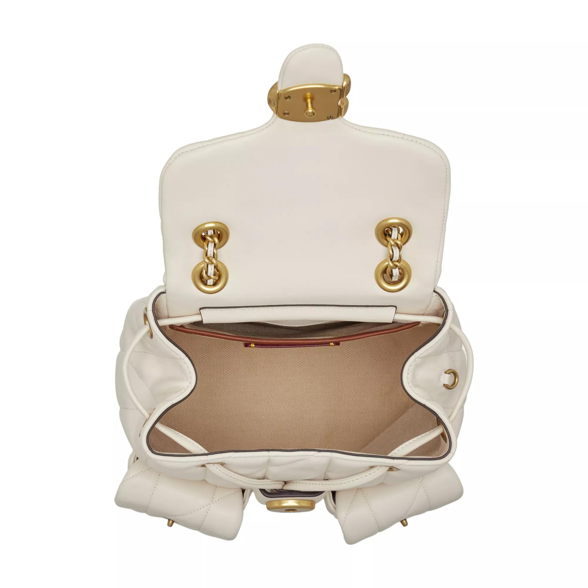 Thumbnail - Coach Rucksäcke - Quilted Leather Tabby Backpack - Gr. unisize - in Creme - für Damen
