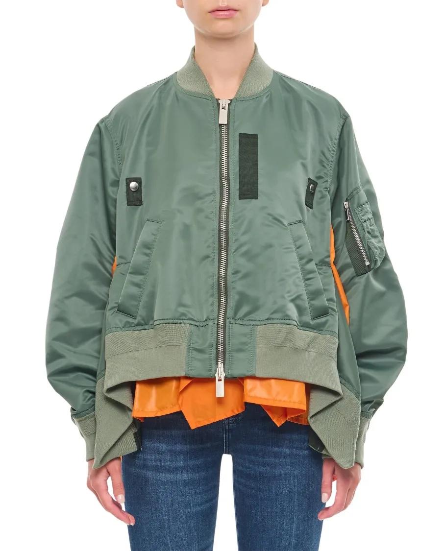 Sacai - Nylon Twill Blouson - Größe 1 - grün