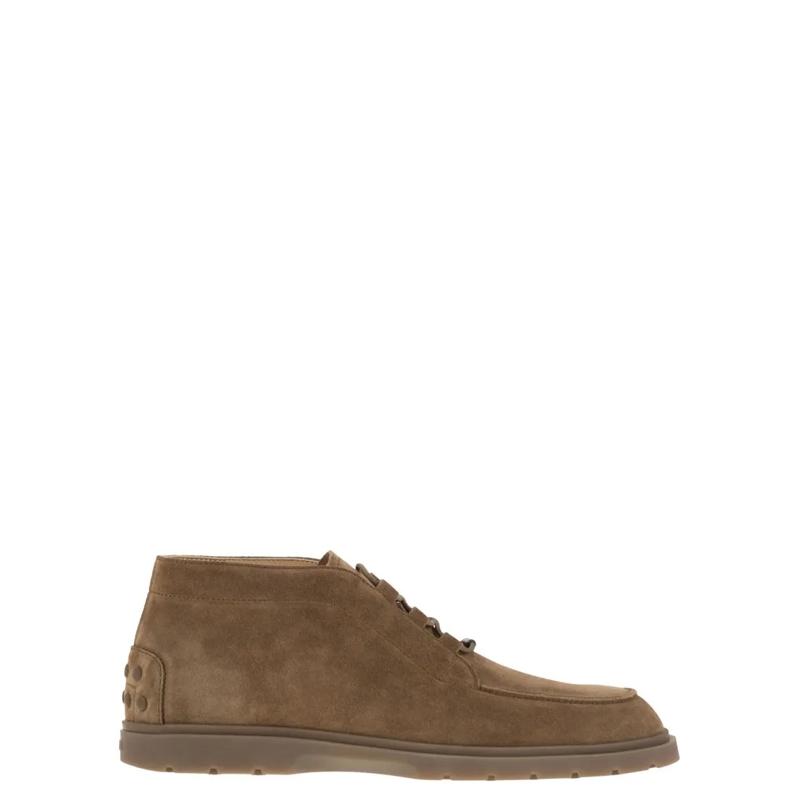 Tod's Stiefel Suede Ankle Boots Brown