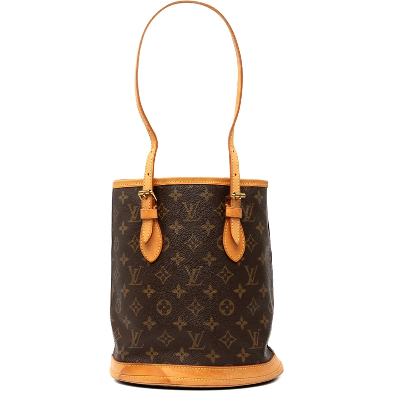 Louis Vuitton Sac à bandoulière Monogram Petit Bucket braun