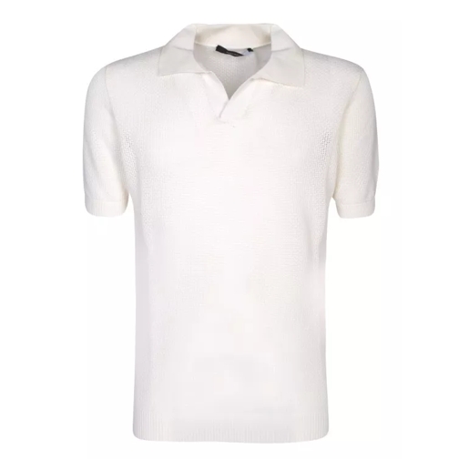 Tagliatore Cotton Polo Shirt White 
