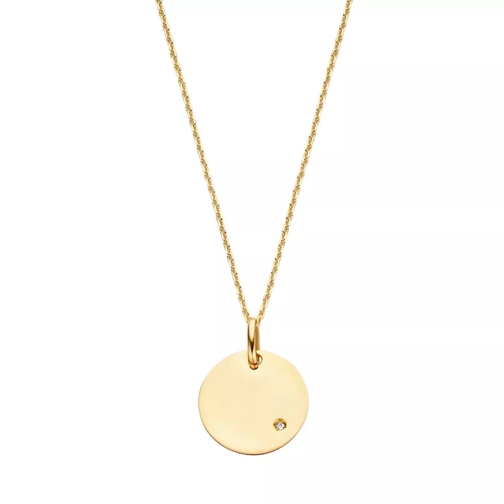 Jackie Gold Jackie Diamond Coin Pendant Gold Anhänger