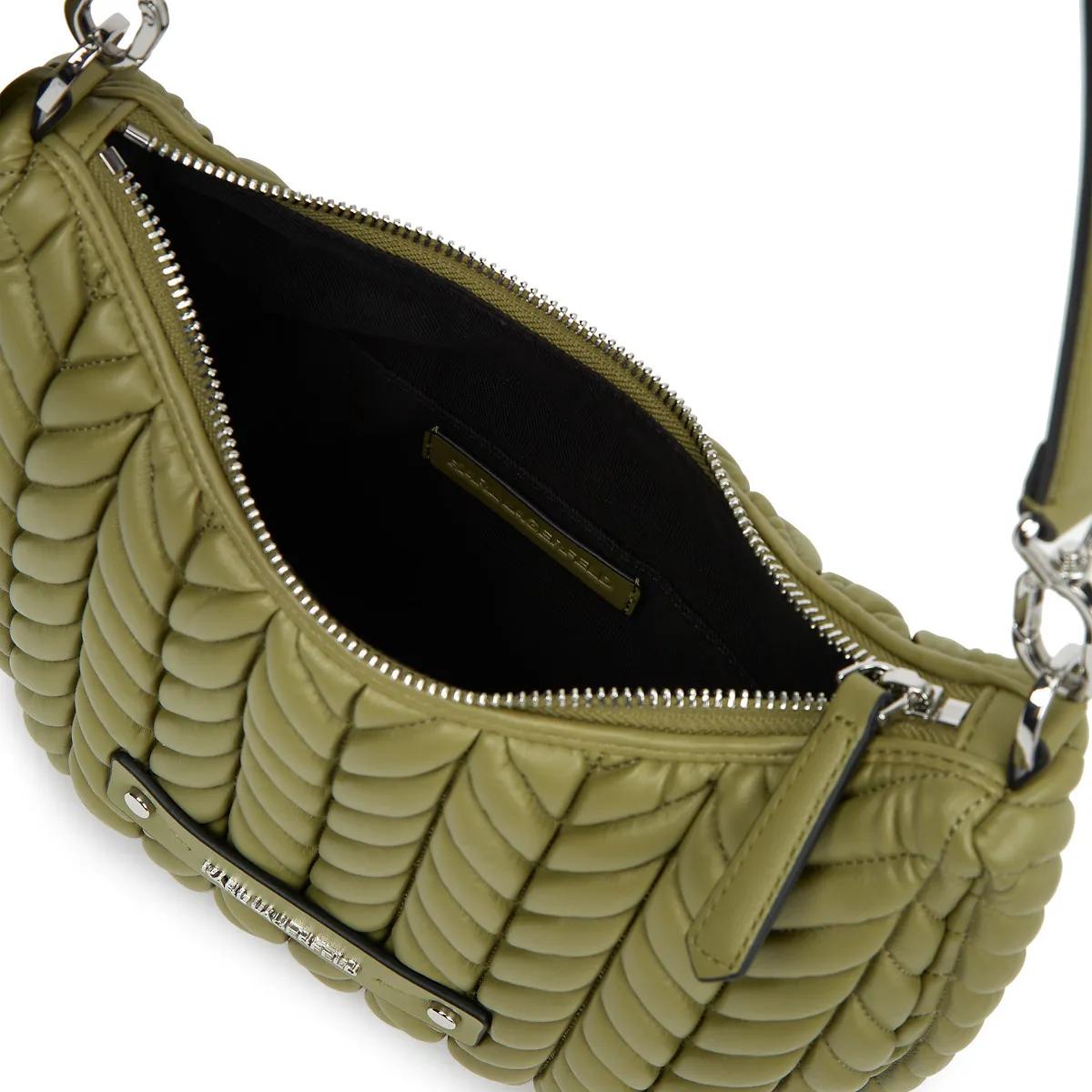 Thumbnail - Karl Lagerfeld Hobo Bags - K/Weave Kleine Hobo-Tasche - Gr. unisize - in Grün - für Damen