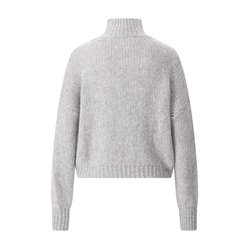 Roberto Collina Pull à col roulé Strickpullover aus Alpaka-Mix grau(Image 2)