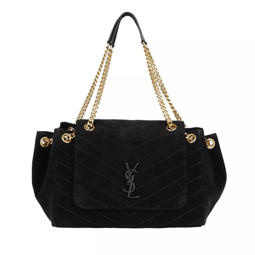Saint Laurent Nolita Shoulder Bag Leather Black Satchel