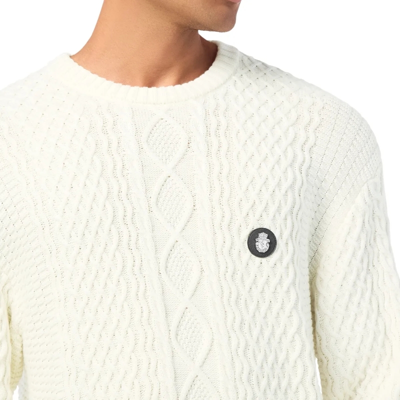 BILLIONAIRE  Pullover Rundhalsausschnitt Ls Love weiss(Image 4)