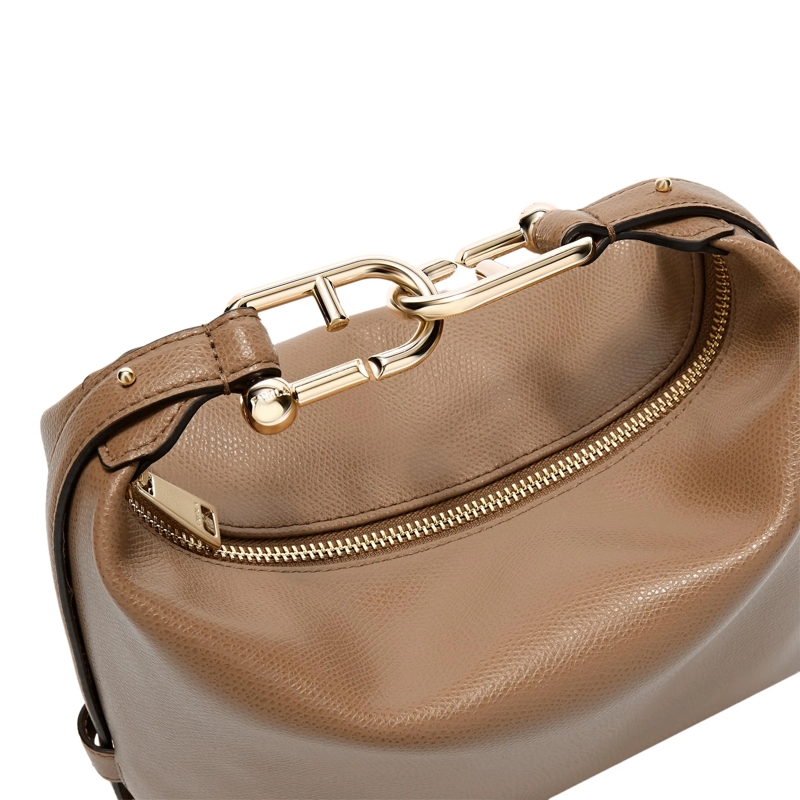 Furla Hobo Bag Furla Tonie Mini Hobo Toffee(Image 4)