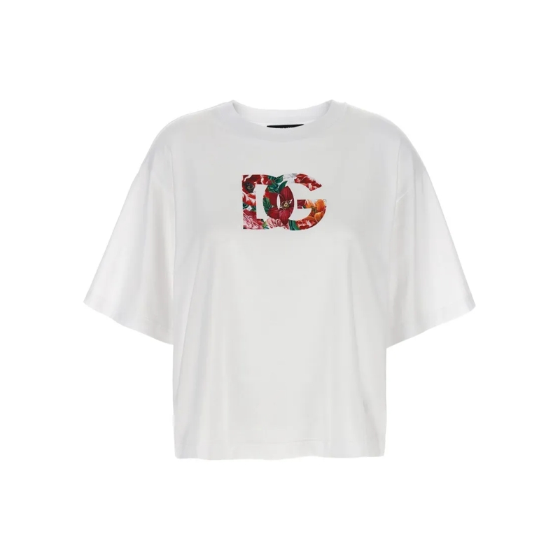 Dolce&Gabbana T-Shirt Floral Logo T-Shirt White