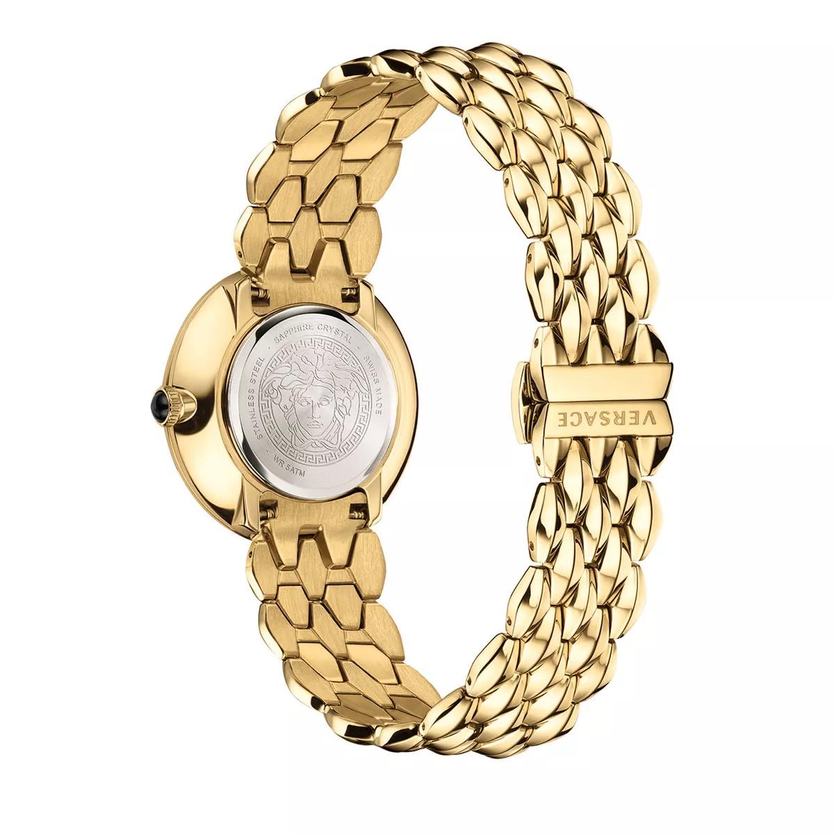 Versace gold tone flare watch sale