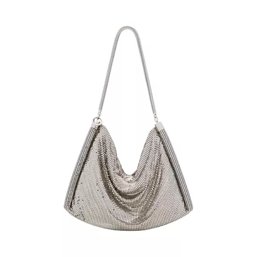 Paco Rabanne Pixel Tube Aluminum Shoulder Bag Silver Borsa a tracolla