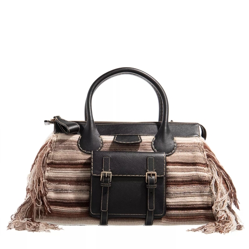 Chloé Edith Shoulder Bag Multicolor/Black Rymlig shoppingväska