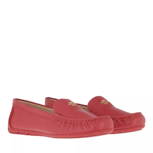 Coach Marley Driver Leather Red Apple Loafer