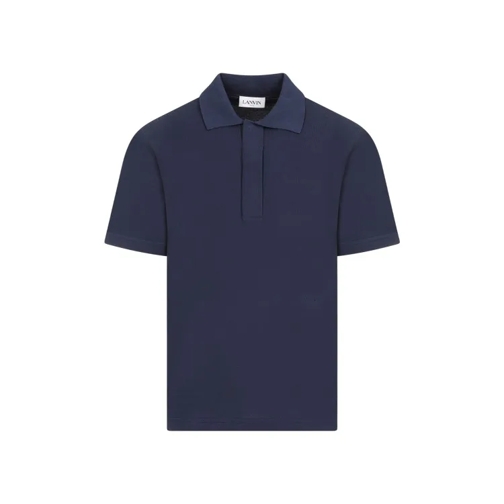 Lanvin Blue Thunder Cotton Regular Polo Blue 