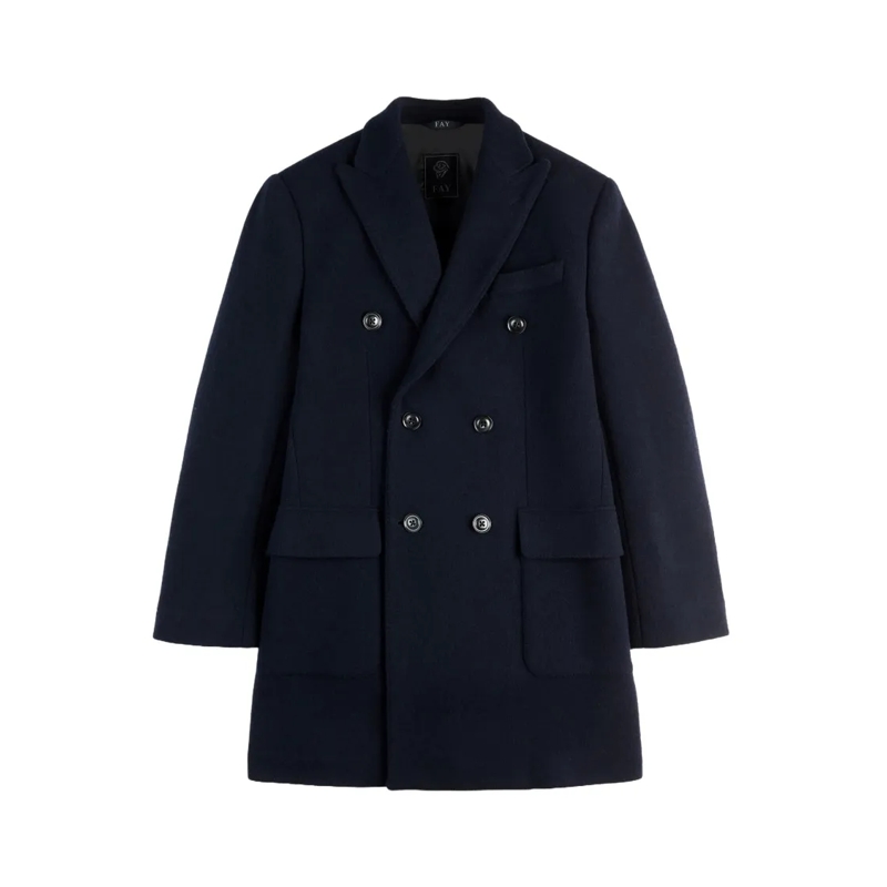 Fay Bontjassen Breasted Coat Black