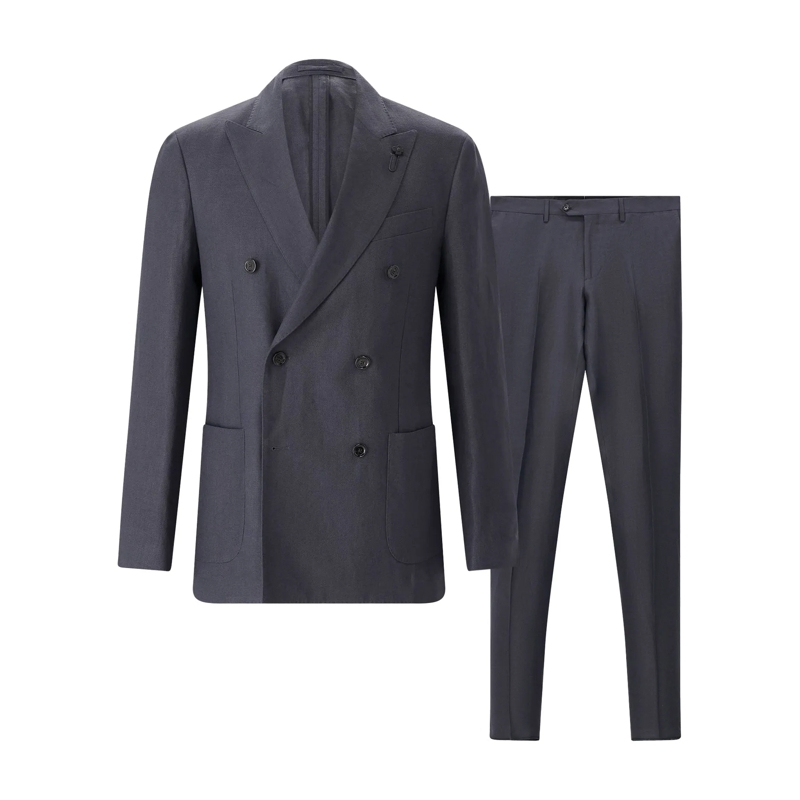 Lardini Anzugkombination Zweiteiliger Anzug grau