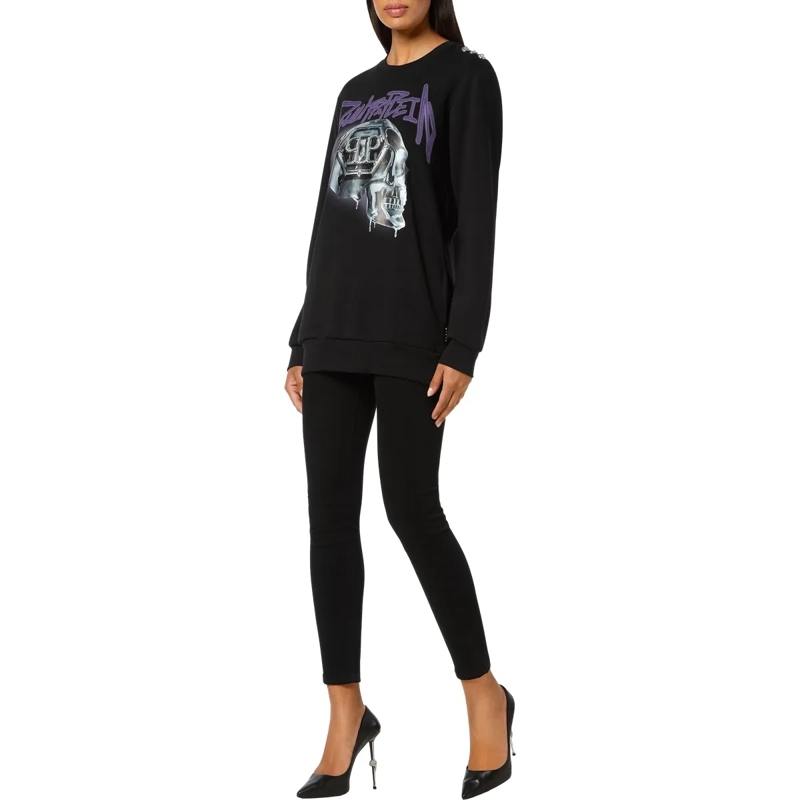 Philipp Plein Top Sweatshirt Skull schwarz(Image 4)