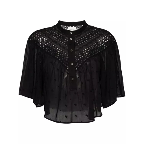 Etoile Isabel Marant Safi Broderie-Anglaise Shirt Black 