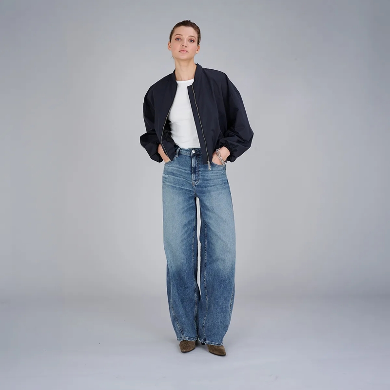 True Religion Daunenjacke - Lange Ärmel- Kastenförmiger Schnitt- Verstellb navy(Image 2)