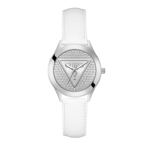 Guess Quarz-Uhr Glitz Plaque White