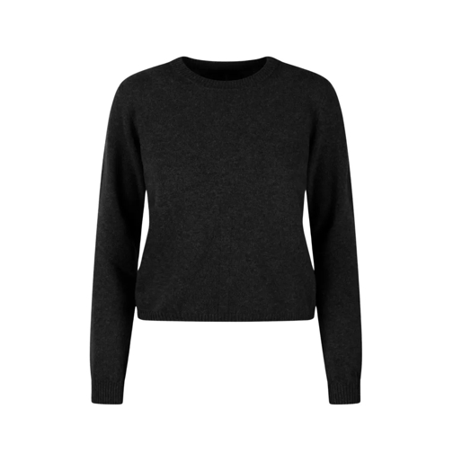 Moncler Pullover Biker Round Neck Sweater Black