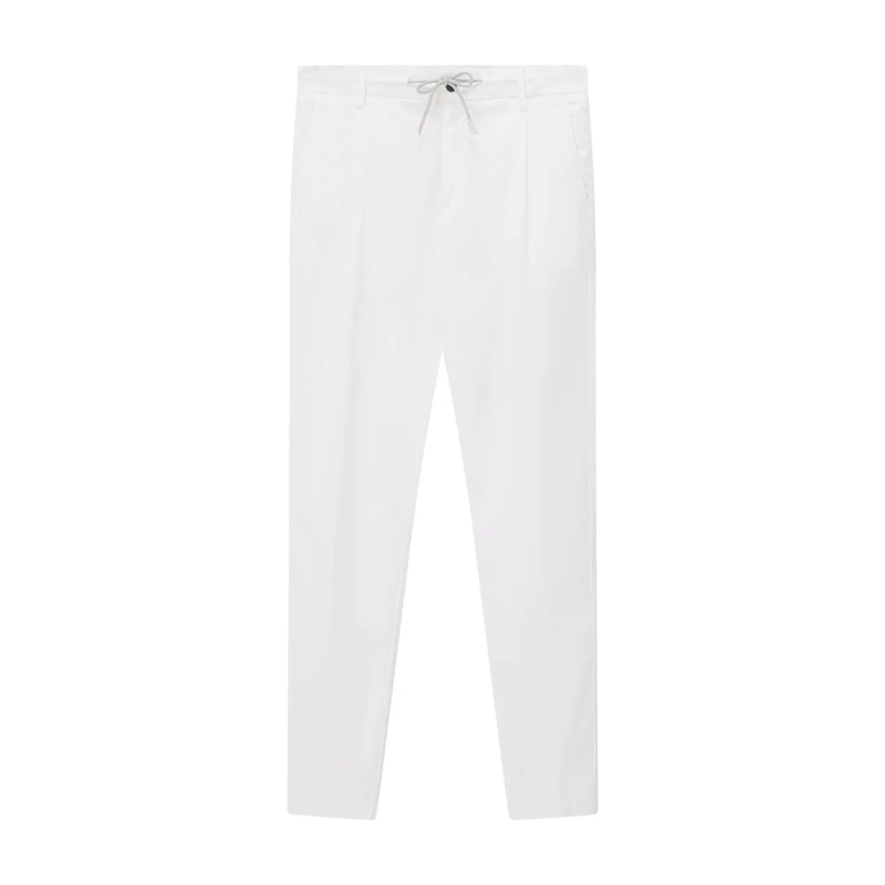 Eleventy Freizeithose Chinohose aus Baumwolle weiß