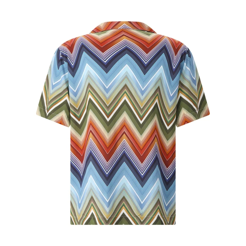Missoni Overhemd Short-Sleeved Casual Shirt Neutrals(Image 3)