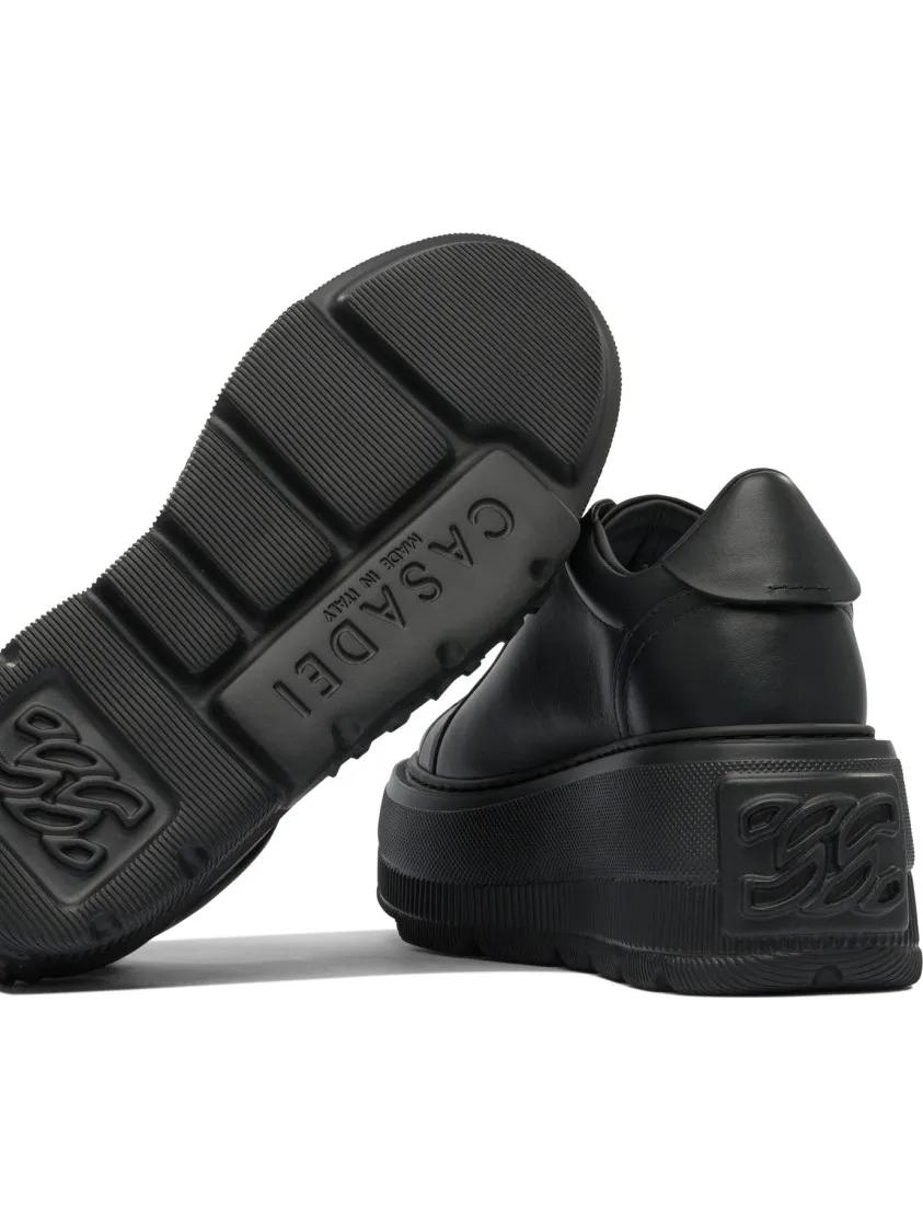 Thumbnail - Casadei Low-Top Sneaker - Sole Sneakers With Design And Elevated Platform - Gr. 36 (EU) - in Schwarz - für Damen