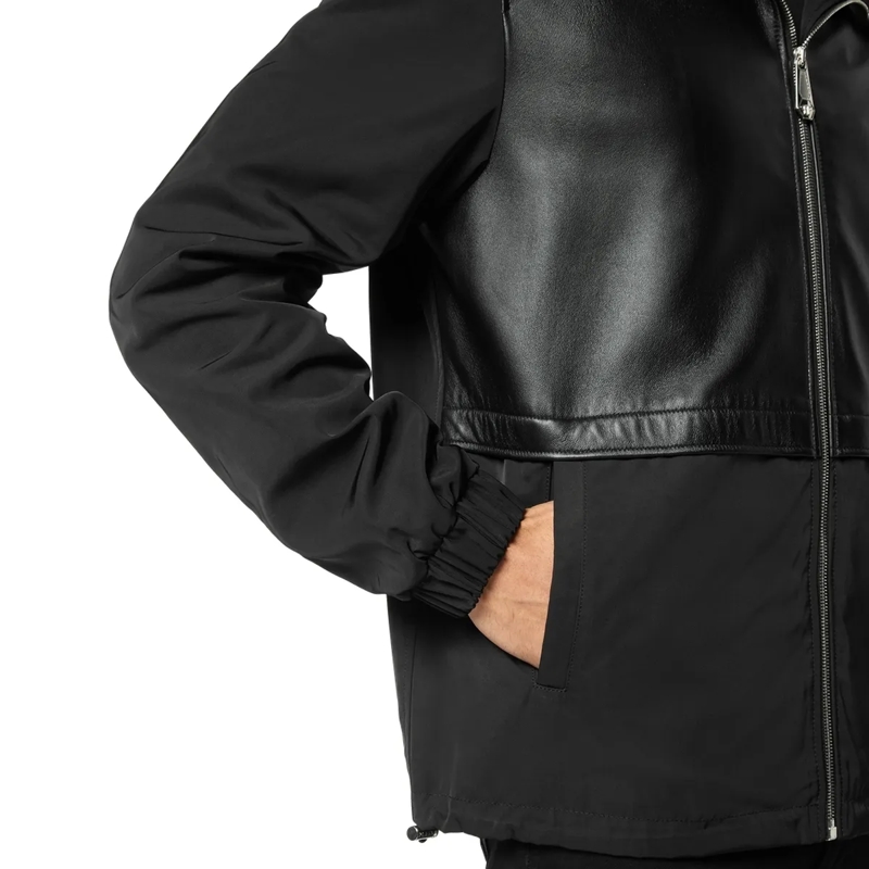 Philipp Plein Lederjacke Jacke schwarz(Image 5)