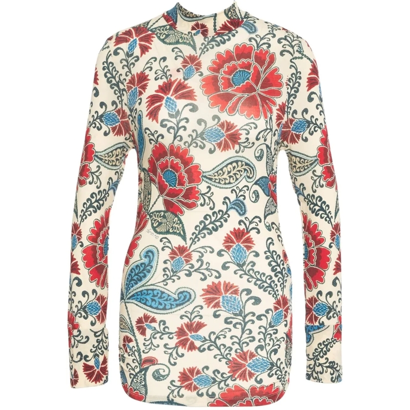 Farm Rio  Turtleneck sweater with print mehrfarbig