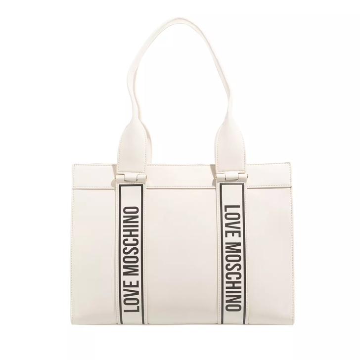 Love moschino best sale canvas tote bag