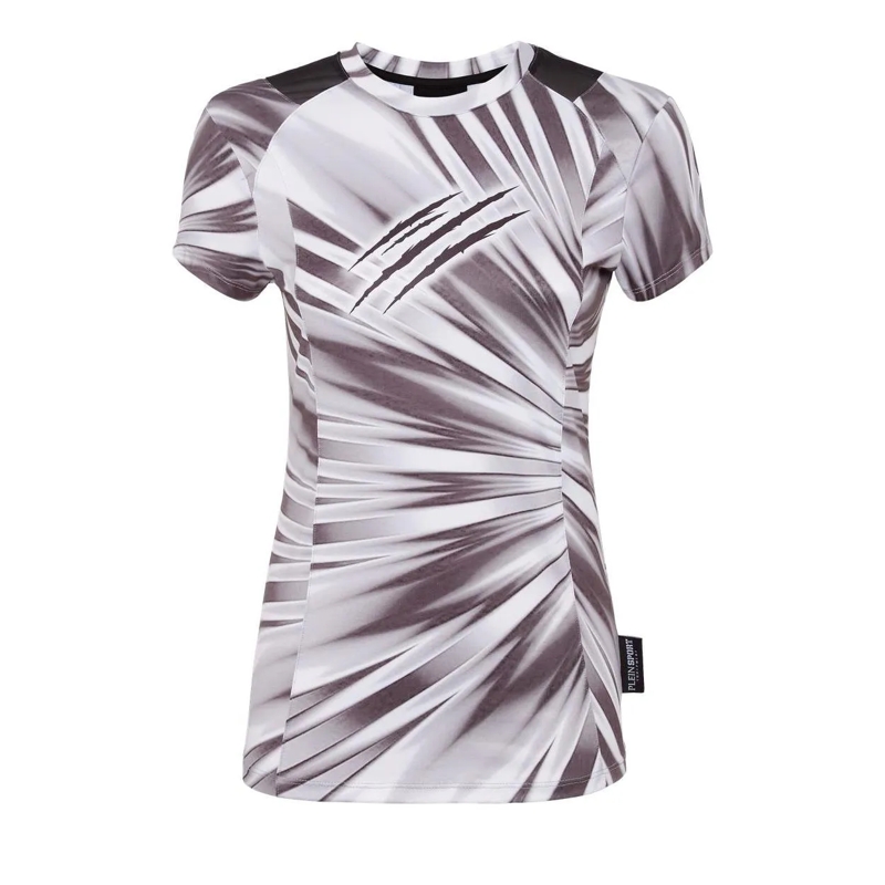 Plein Sport T-Shirt T-Shirt Scratch weiss